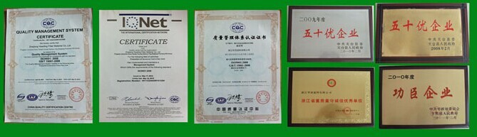 China Hangzhou Philis Filter Technology Co., Ltd. Zertifizierungen
